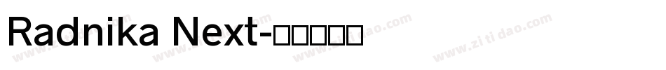 Radnika Next字体转换